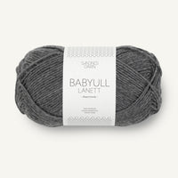 Babyull Lanett mørk grå melange [1053]