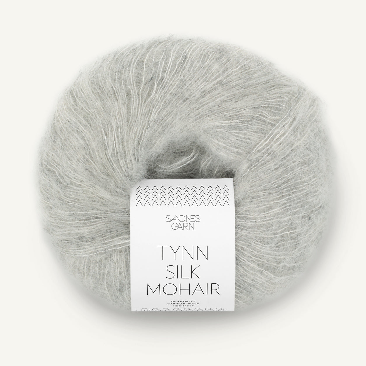 Tynn Silk Mohair lys grå melange [1022]