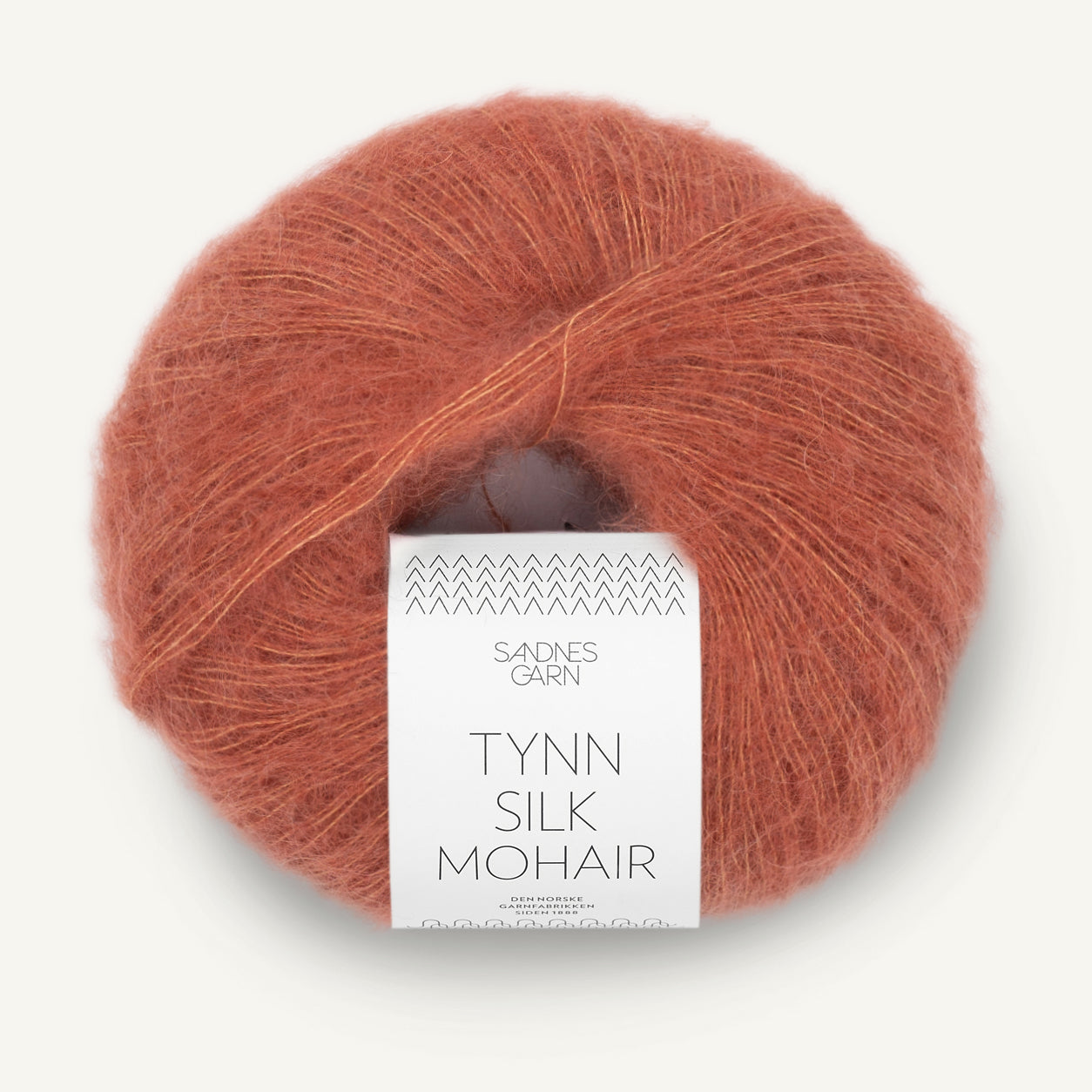 Tynn Silk Mohair lys kobberbrun [3535]