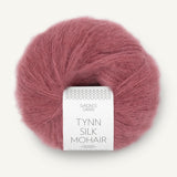 Tynn Silk Mohair mørk gammelrosa [4244]