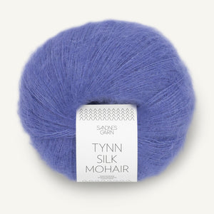 Tynn Silk Mohair blå iris [5535]