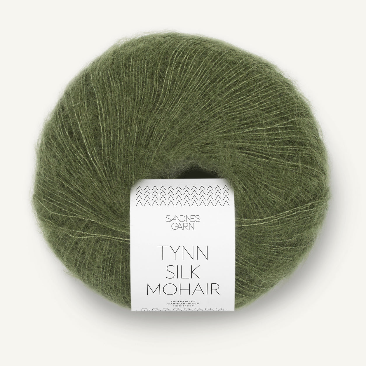 Tynn Silk Mohair olivengrøn [9062]