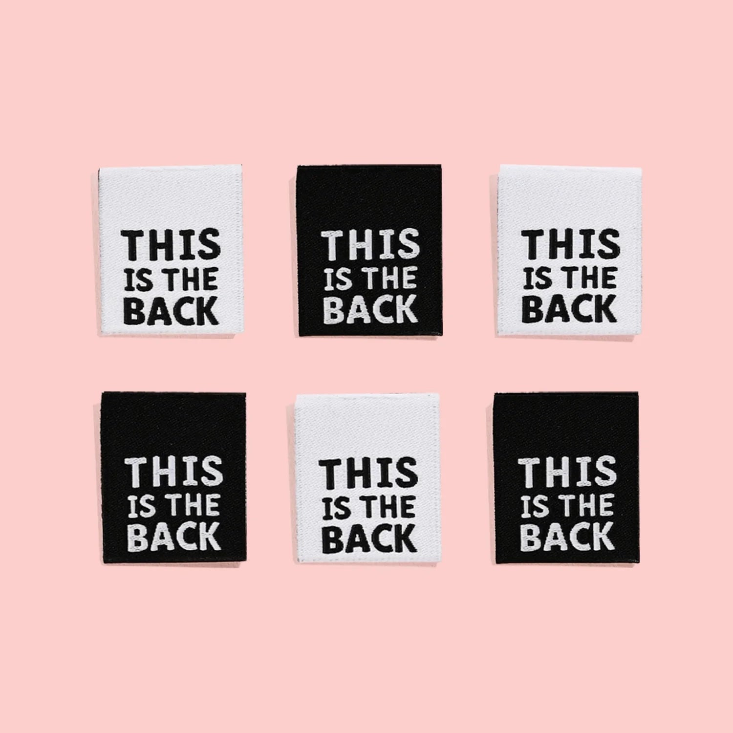 Labels, This is the back - 6 stk