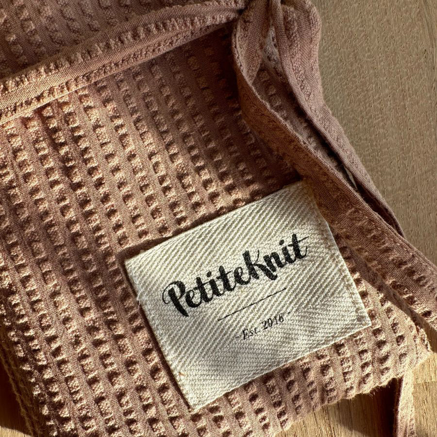 Copy of PetiteKnit Knitter's Needlecase, To Go - praliné seersucker