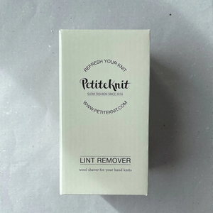 Lint Remover, "Refresh your knit with PetiteKnit"