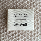 Label, Made with love to keep you warm