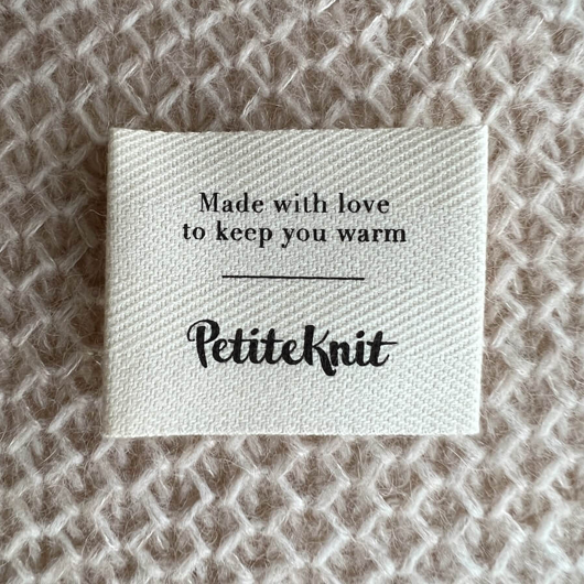 Label, Made with love to keep you warm